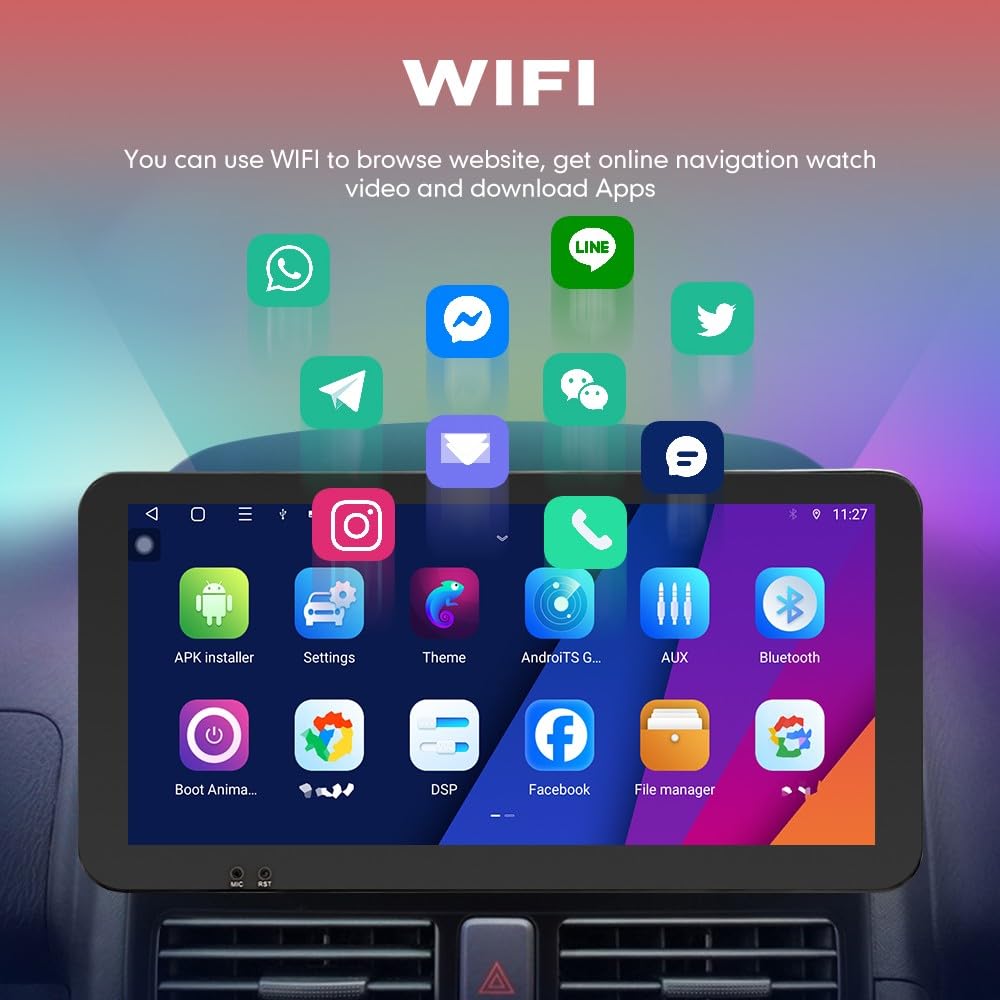 for Hyundai Sonata 2020-2023 CarPlay Android Auto Navigation Stereo GPS Radio Reverse Camera Display 10.33" QLED Touchscreen Headunit Tablet Pad Media Player, if Applicable Octa Core 4G+64G