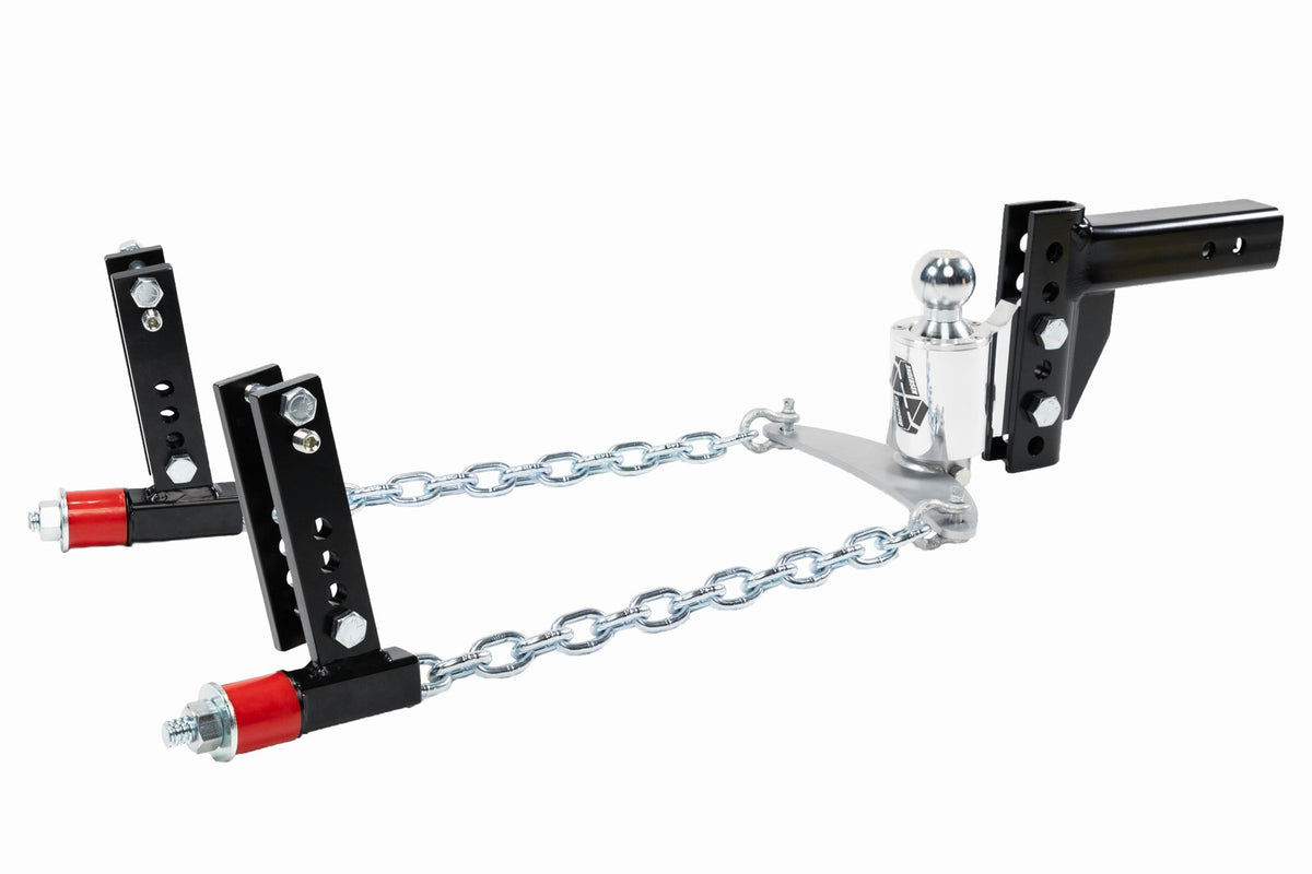 Andersen Hitches Weight Distribution Hitch 2-1/2 Inch Shank 8 Inch Drop 2-5/16 Inch Ball 16K GTWR 3 4 5 6 Inch Brackets Anti-Sway
