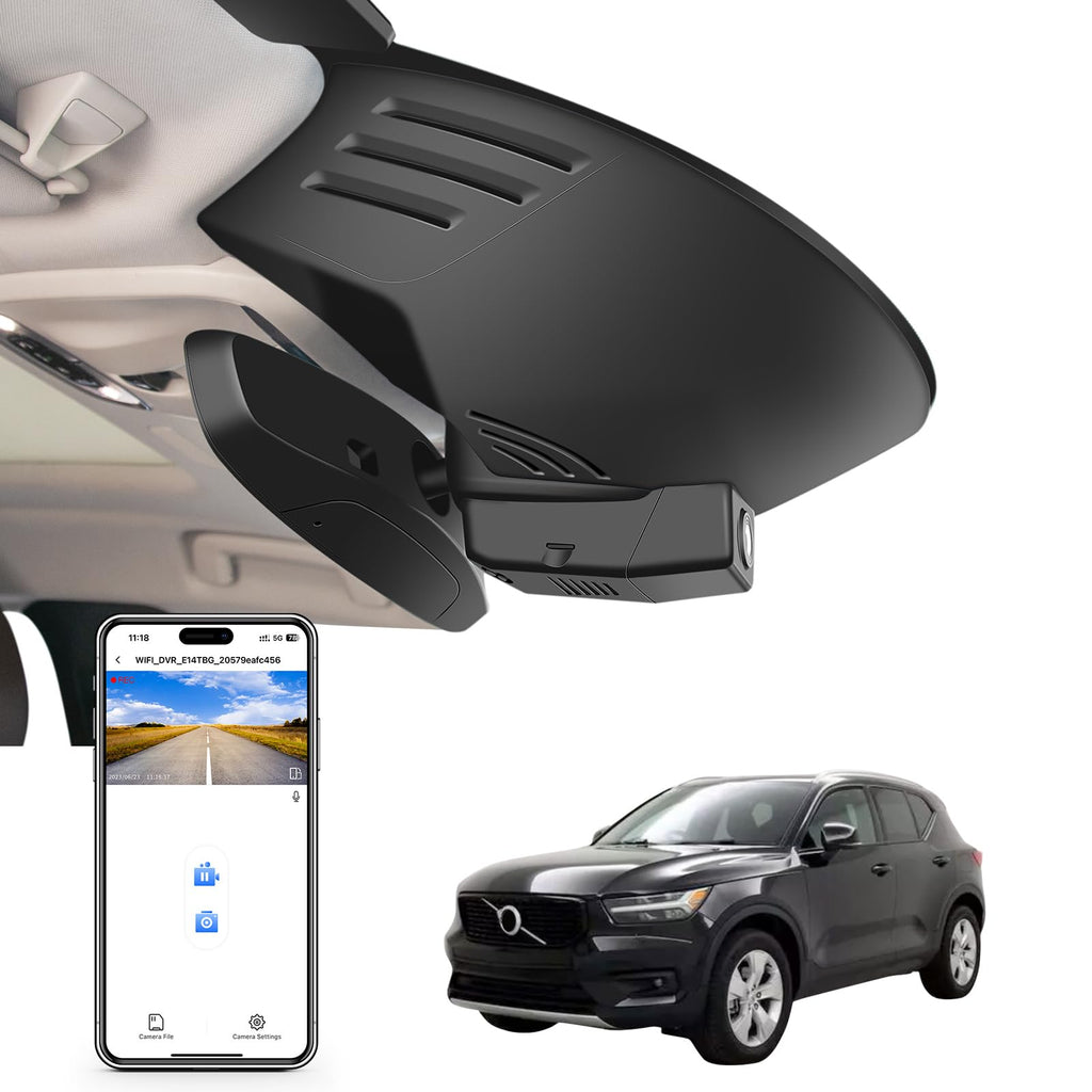Front 4K & Rear 1080P Dash Cam Custom for Volvo XC40 2019-2022 (Model A)