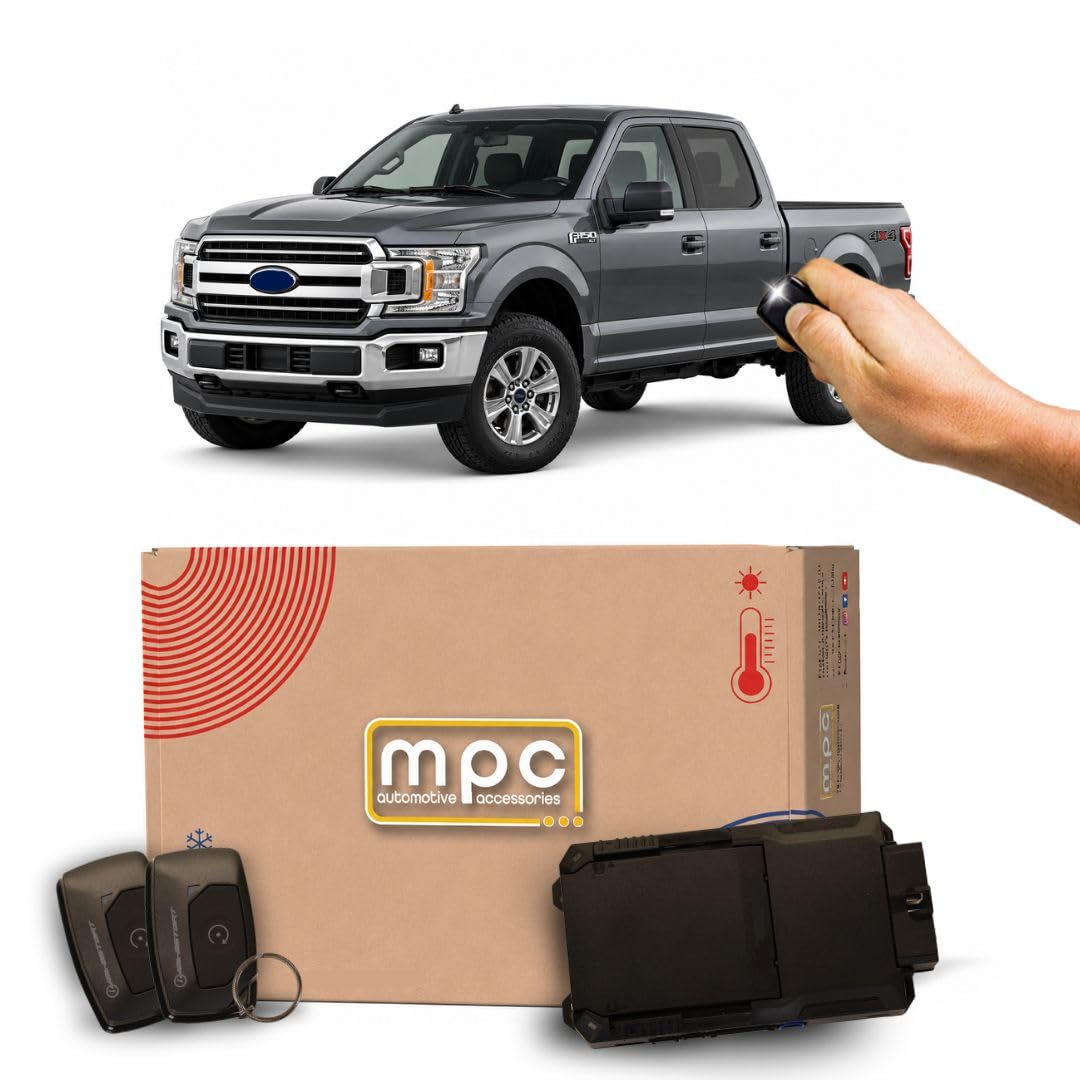 MPC Remote Start Kit Compatible with Ford F-150 2015-2020 || Plug and Play || Long Range 1-Button Remotes || Easy Install || USA Tech Support