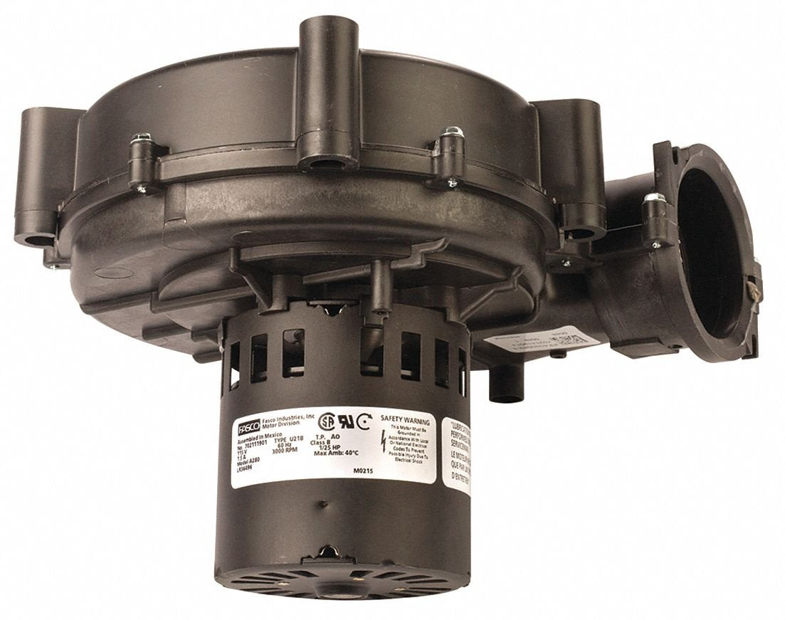 Round Shaded Pole OEM Specialty Blower, Flange: No, Wheel Dia: 4-3/4", 115VAC