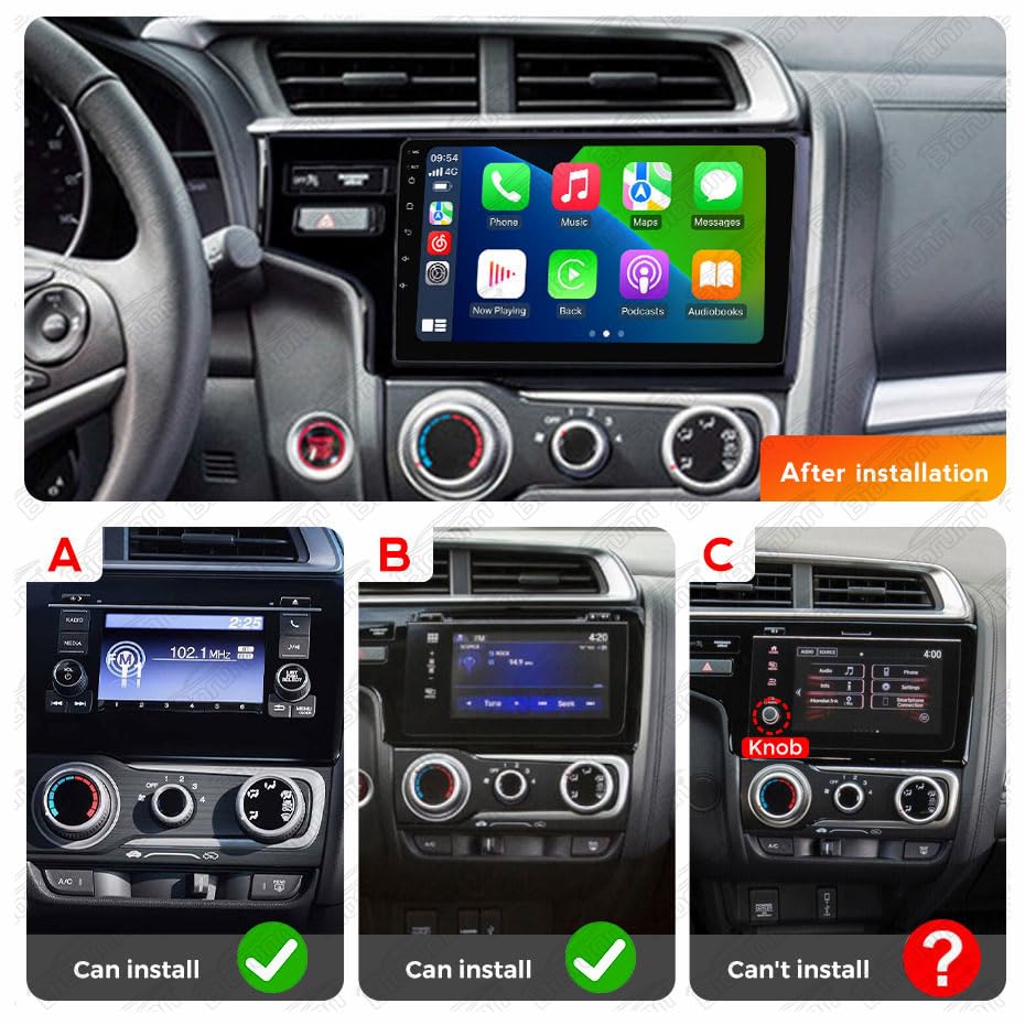 Radio for Honda Fit Jazz 2014-2020 LHD Head Unit GPS 2G+64G