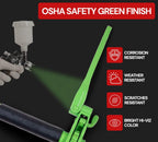 Mytee Products 4 Pack Hi-Viz Green Folding Handle Ratchet Pro-Binder w/ 3/8"-5/16" Grab Hook, 1/2" Sling Hook & 3/8" x 2' G80 Chain, 1/2" Sling Hook | 7,100 lbs WLL | Binder for Flatbed Trailer