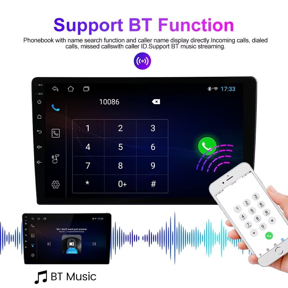 Stereo Radio for Hyundai Genesis/Rohens Coupe 2013-2016, Biorunn 9 Inch GPS Wireless Wired Car-Play Android Auto IPS Touch Screen Navi WiFi FM RDS Blue-Tooth Head Unit 2GB RAM 64GB ROM