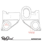 RetroSound Retro Manufacturing Kick Panels with Deluxe Speakers and Sound Dampening KPC597385-652-M