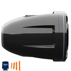 wet sounds REV12 Black HD Tower Speaker with XZ Black Zero Style Grille Black X-Mount Kit