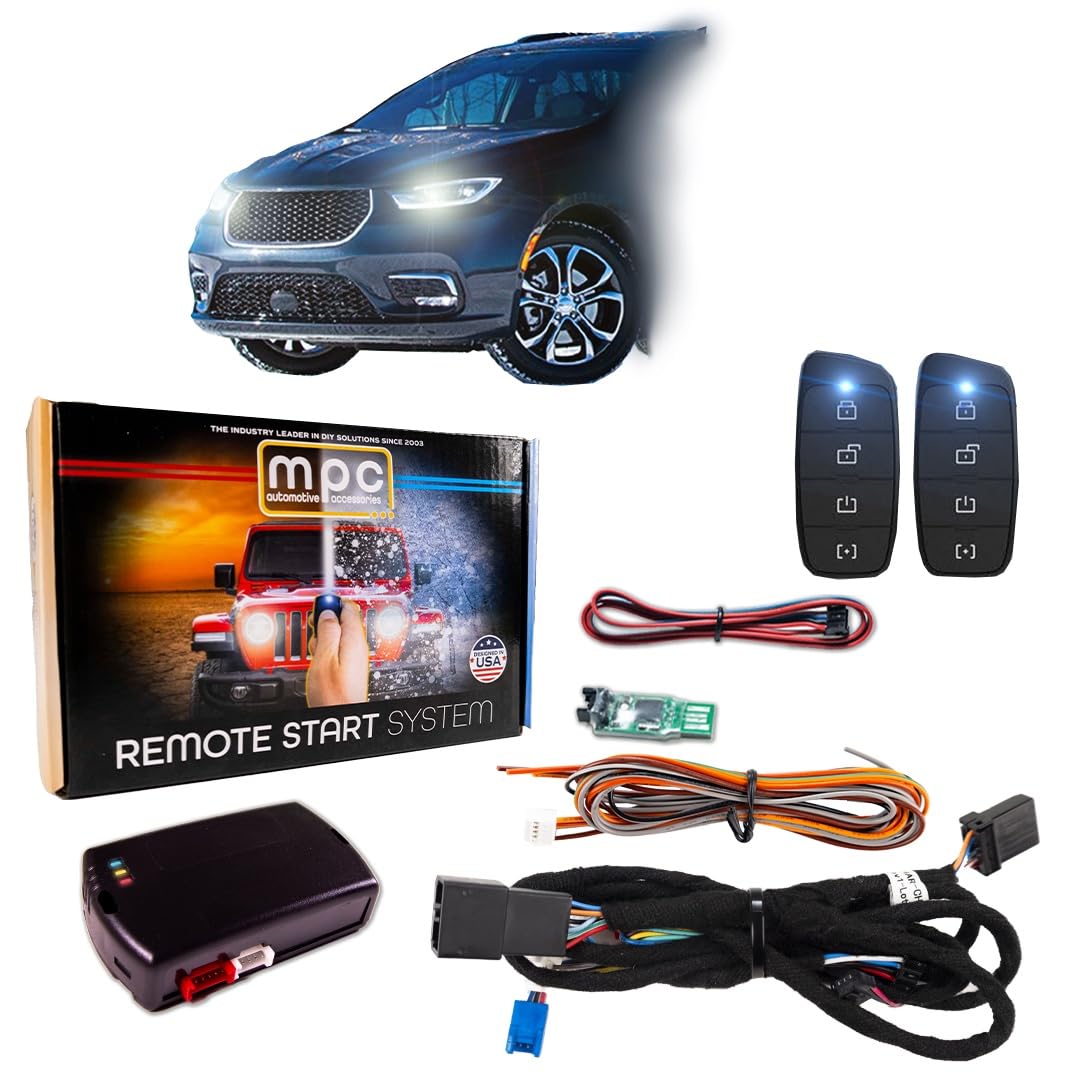 MPC Remote Start Kit Compatible with Chrysler Grand Caravan 2021-2022 || Push to Start || Gas || SEMI Plug & Play || Uses Factory Fob || Premier USA Tech Support