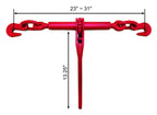 Chain and Binder kit, 4,700lbs Safe Working Load, (2) 5/16"X20' G70 Chain and (2) 5/16-3/8 Ratchet Load Binders. Trailer Accessories.