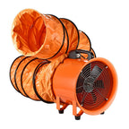 Portable Utility Blower Exhaust Fan for Workshops, Basements and Construction Sites 220V Heavy Duty Industrial Ventilation Equipment Low Noise Ventilation Fan,5m