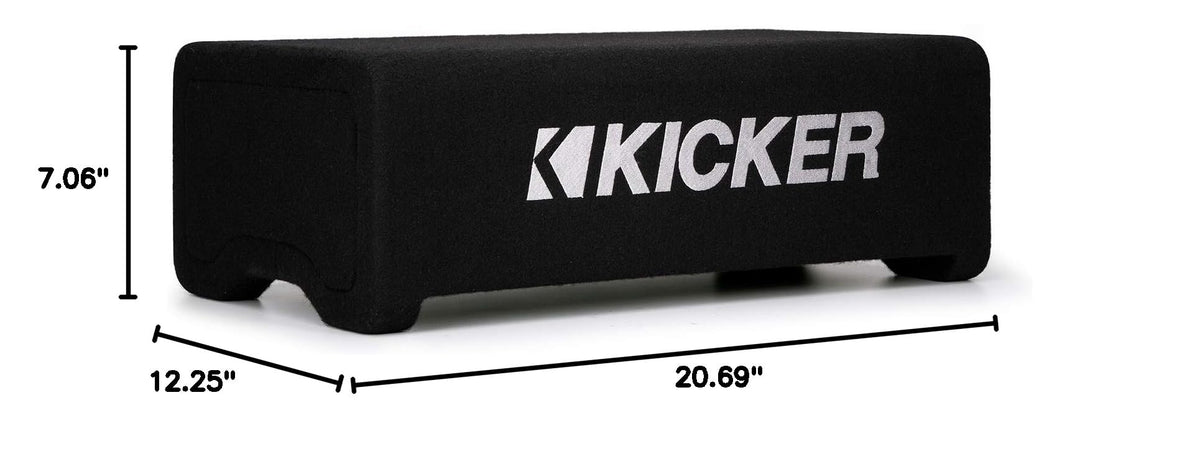 KICKER 48CDF104 Comp 10" Subwoofer in Down Firing Enclosure, 4-Ohm