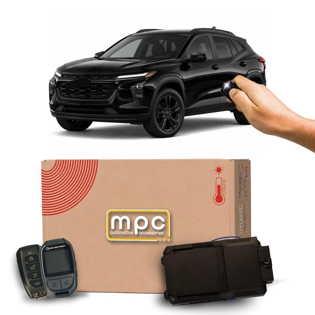 MPC Remote Start Kit Compatible with Chevrolet Trax 2013-2016 || 1-Way 4-Button Remotes Long Range || Plug & Play || No Wire Splicing || USA Tech Support