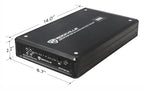 KICKER 2 Kicker 48CWRT104 10in 1600W Slim Shallow Car Subwoofers Bundle with Rockville Krypton-M3 4000w Max1000w RMS Mono 1 Ohm Car Amplifier Amp+Remote&Rockville RWK41 Installation Wire Kit(3Items)