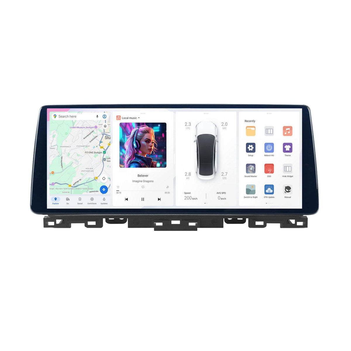 DUDUAUTO DUDU7 Radio Stereo for Kia K3 Cerato Forte 2019-2022, 2K 12.3" Screen 8 Core 8+128GB Head Unit GPS Navigation with Car-Play/Android Auto/FM/AM/SWC/DSP/Support 360 Camera
