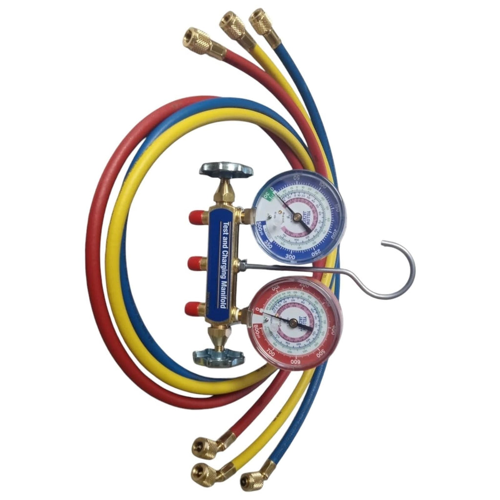 42036,Series 41,A2L Brass Manifold with 60" Hoses for R32 R454B R410A