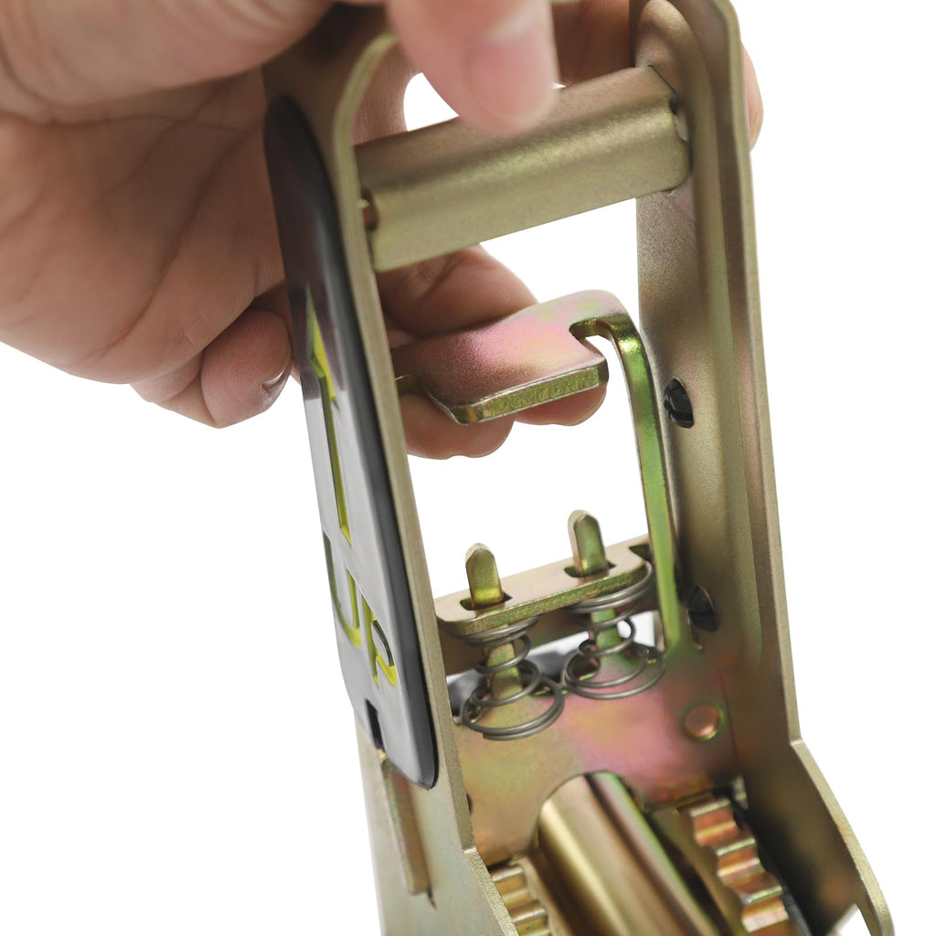 2PS Ratchet Chain Binder, 3/8"-1/2" Ratchet Load Binders 6600 lbs Working Load Limit, Heavy Duty Ratchet Load Binder with Handles, Chain Binders Ratcheting Heavy Duty for Truck, Tie Down, Hauling