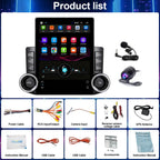 9.7" Android 15 Universal Car Stereo, 4+64G Quad Core Touch Screen Radio