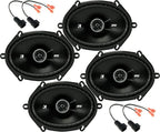 KICKER Front and Rear Door 6x8 Speakers Kit for Ford F-150 1999-2014 Upgrade Kit - 2 Pairs of DS Series 6x8 Inch Coaxial Speakers with Harnesses - DSC680, 43DSC6804