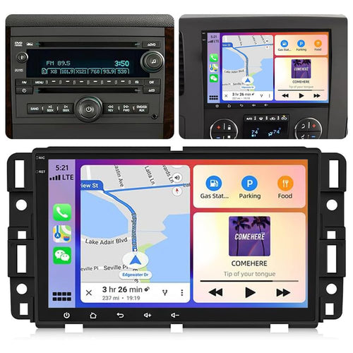 2G+64G Car Radio for Pontiac G6 2005-2010 with Wireless CarPlay and Android Auto, 8 Inch HD Touchscreen Android 14 Double Din Car Stereo Head Unit Support Bluetooth GPS WiFi FM RDS SWC BT Mirror Link