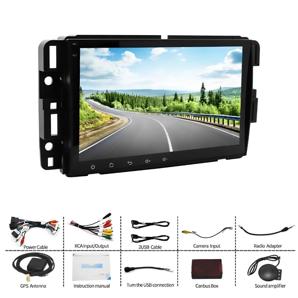 Car Radio for Chevy Impala 2006-2013 w/Wireless CarPlay Android Auto, 2+32G