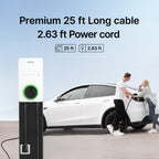 Autel MaxiCharger Level 2 EV Charger up to 40Amp, 240V, Indoor/Outdoor Fast Electric Vehicle Charging Station with Flexible 25-Foot Cable, NEMA 14-50 Plug (White)