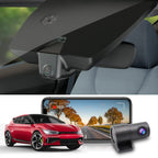 Fitcamx 4K Dash Cam Compatible with Kia EV6 2022-2025 GT GT-Line Light Long Range Wind, OEM Factory Look, UHD 2160P Video, Loop Recording, Built-in WiFi & APP, G-Sensor, Easy to Install, 64GB Card