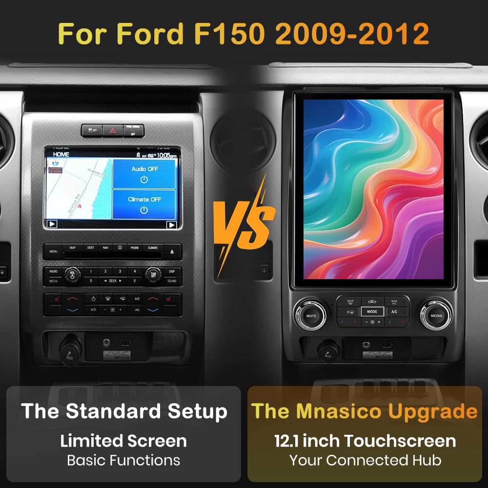 12.1 inch Android 13 Car Radio for Ford F150 2009-2012