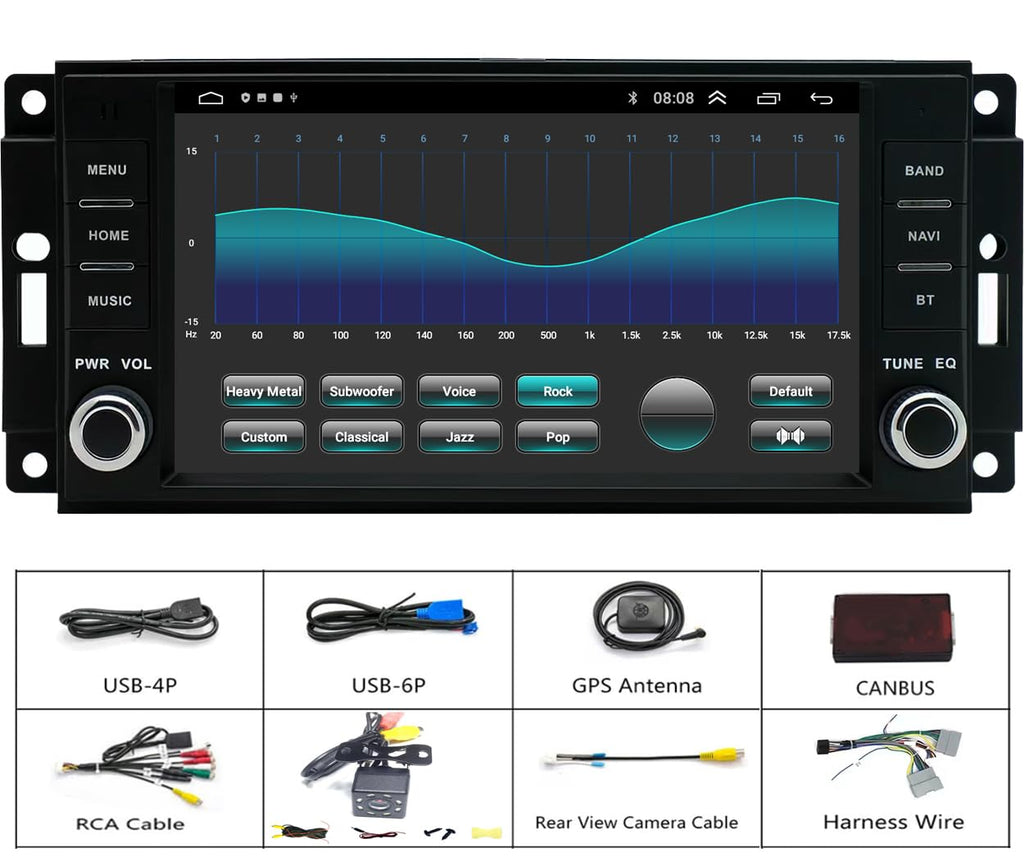 for Chrysler 200 Radio Upgrade 2011 2012 2013 2014 Android Stereo Replacement IPS Touch Screen Steering Wheel Control Build in Wireless carplay Android Auto Free Camera