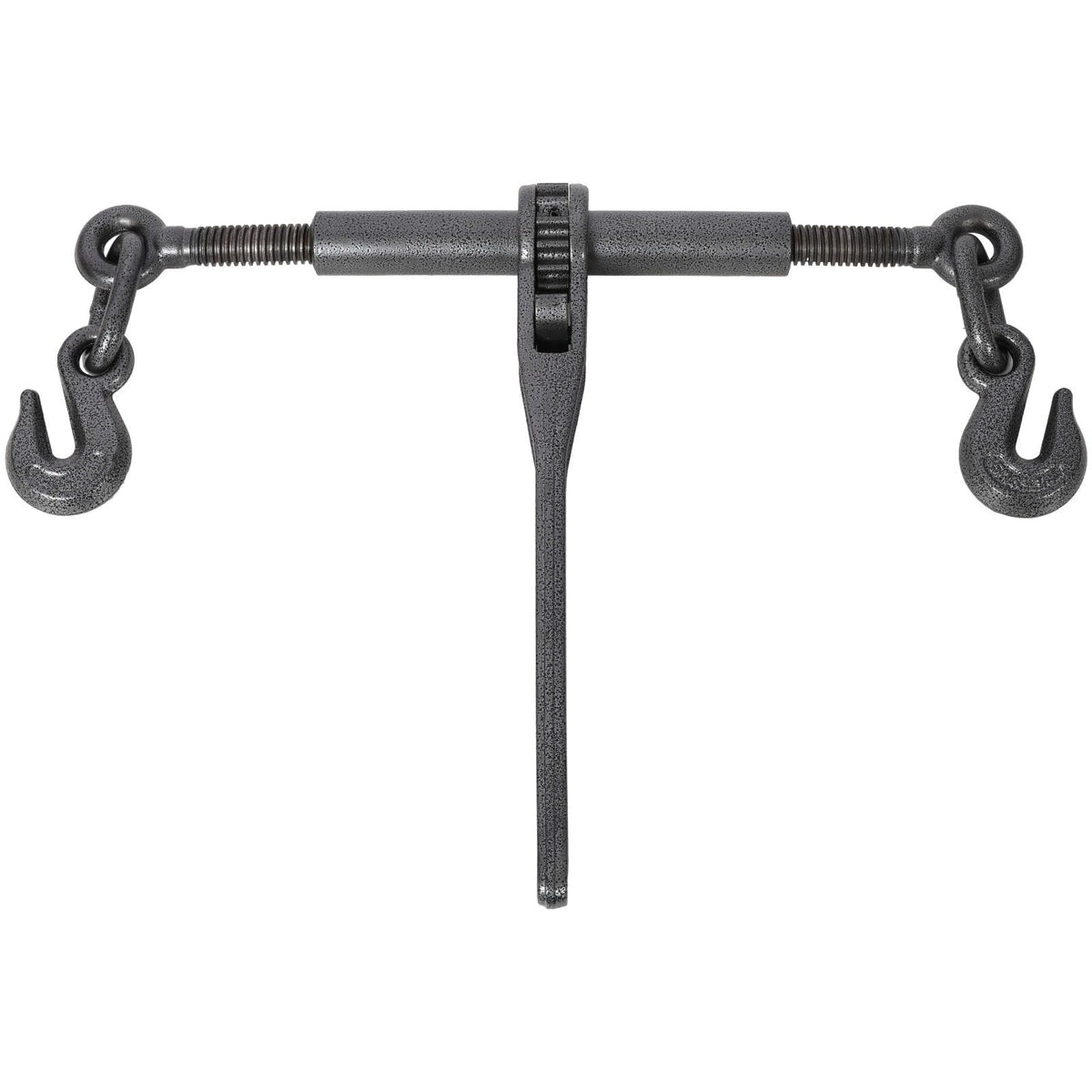 4-Pack Ratchet Load Binders 5/16"-3/8" G70 Hooks - 9200 Lbs Working Load, 33000 Lbs Break Strength, Adjustable Length, Red Powder Coat, Black