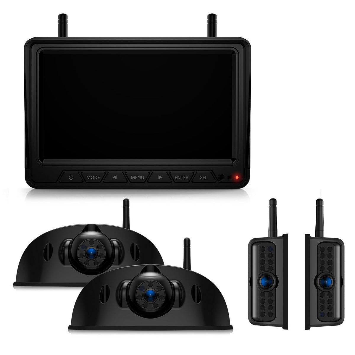HD 1080P 7" Wireless 4 Backup Camera System for Furrion Pre-Wired RV