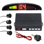 ZONETECH New 4 Parking Sensors LED Display Car Reverse Backup Radar System 10 Pack