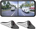 AI Blind Spot Camera Equipped with car Blind spot Display System, Blind spot Driving Recorder, Blind Spot Detection Warning Assistance, Blind Spot Monitoring BSM, Camera Monitoring System CMS (White)