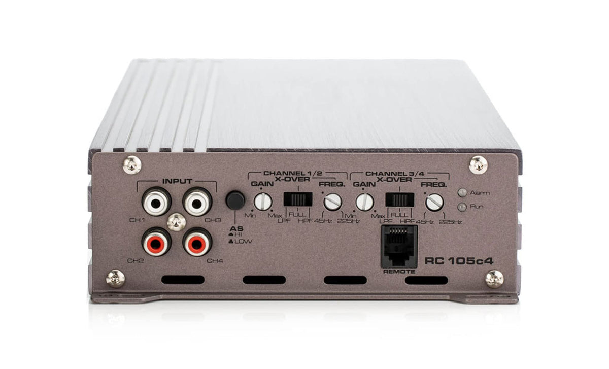 Gladen RC-105C4 4 -Channel Class Ab Amplifier; 4 X 105w @ 4-ohm, 2 X 300w @ 4-ohm Mono