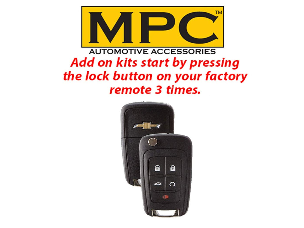 MPC OEM Fob Activated Remote Start for 2010-2017 Chevrolet Equinox|2010-2018 Chevy Cruze|2010-2017 GMC Terrain Plus Other GMC, Chevy and Buick Vehicles - See Below. Key-to-Start Ignition ONLY
