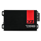 DS18 X4 Amplifier 4-Channel Ultra Compact Class D 4 x 70 Watts RMS @ 4-ohm, Stereo Full Range, Car Audio Amplifier, Great Compact Amp for Motorcycle, Powersports
