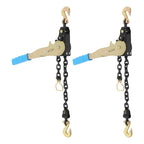 1/4" - 5/16" Chain Binder 2500lbs Capacity Ratcheting Chain Load Binder with Grab Hooks Heavy Duty Tie Down Ratchet Load Binder for Flatbed Trailers and Trucks (4Pcs)