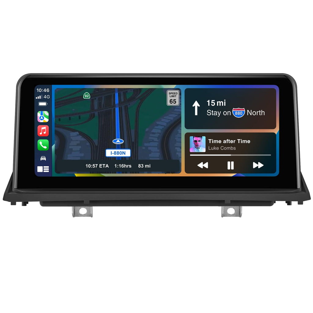 Car Stereo for BMW X5 X6 E70 E71 (2011-2013) with CIC System, Wireless CarPlay Android Auto Upgrade Factory Radio Bluetooth WiFi Touch Screen (10.25" CIC (2011-13))