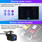 Car Radio for Jeep Wrangler JK 2007-2018, 8 Core+64GB, Backup Camera