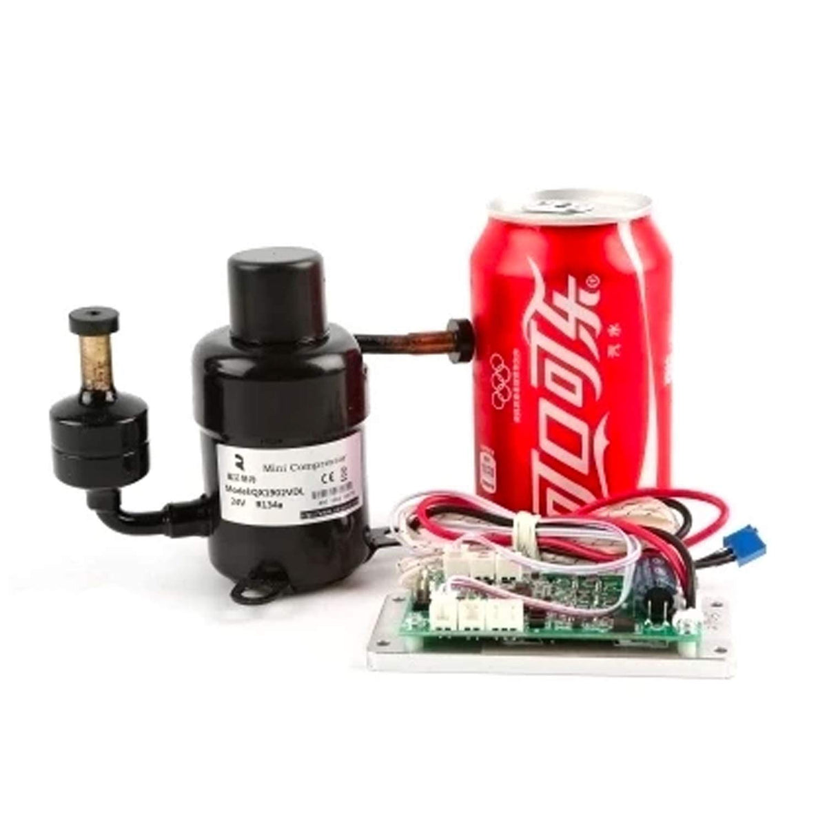 Micro Compressor DC 12V 110-360W R-134a Freezing System Miniature Variable Speed Compressor - Car Yachet Camping Motor RV Portable Cooling