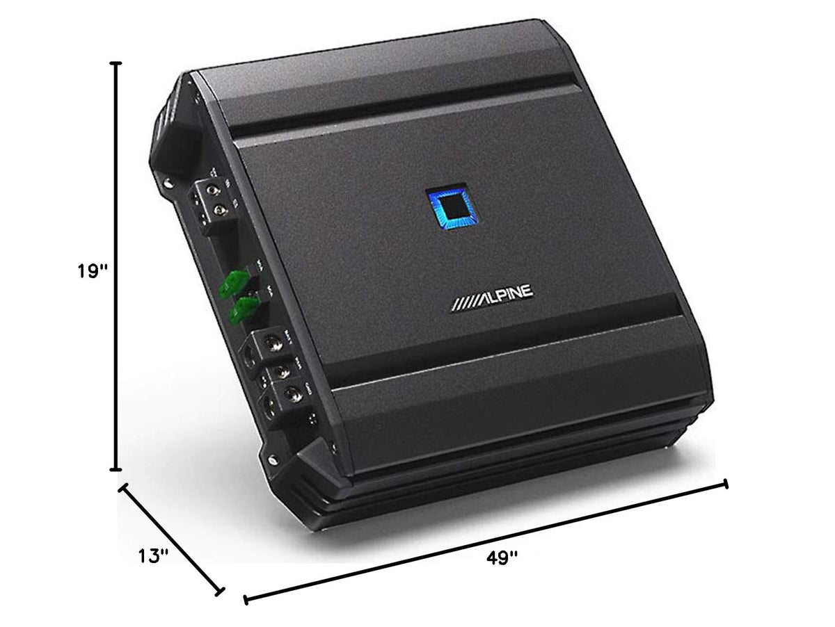 Alpine SWT-10S4 Dual 10" Sub Box S-A60M Amp Fits Tacoma Double Cab 05-15