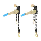 2 Pack Easy Ratchet Chain Binder, 3/8-1/2in, 6600lbs, G70 Chain