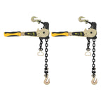 2 Pack 3/8" - 1/2" Easy Ratchet Chain Binder with Grab Hooks, 6600LBS