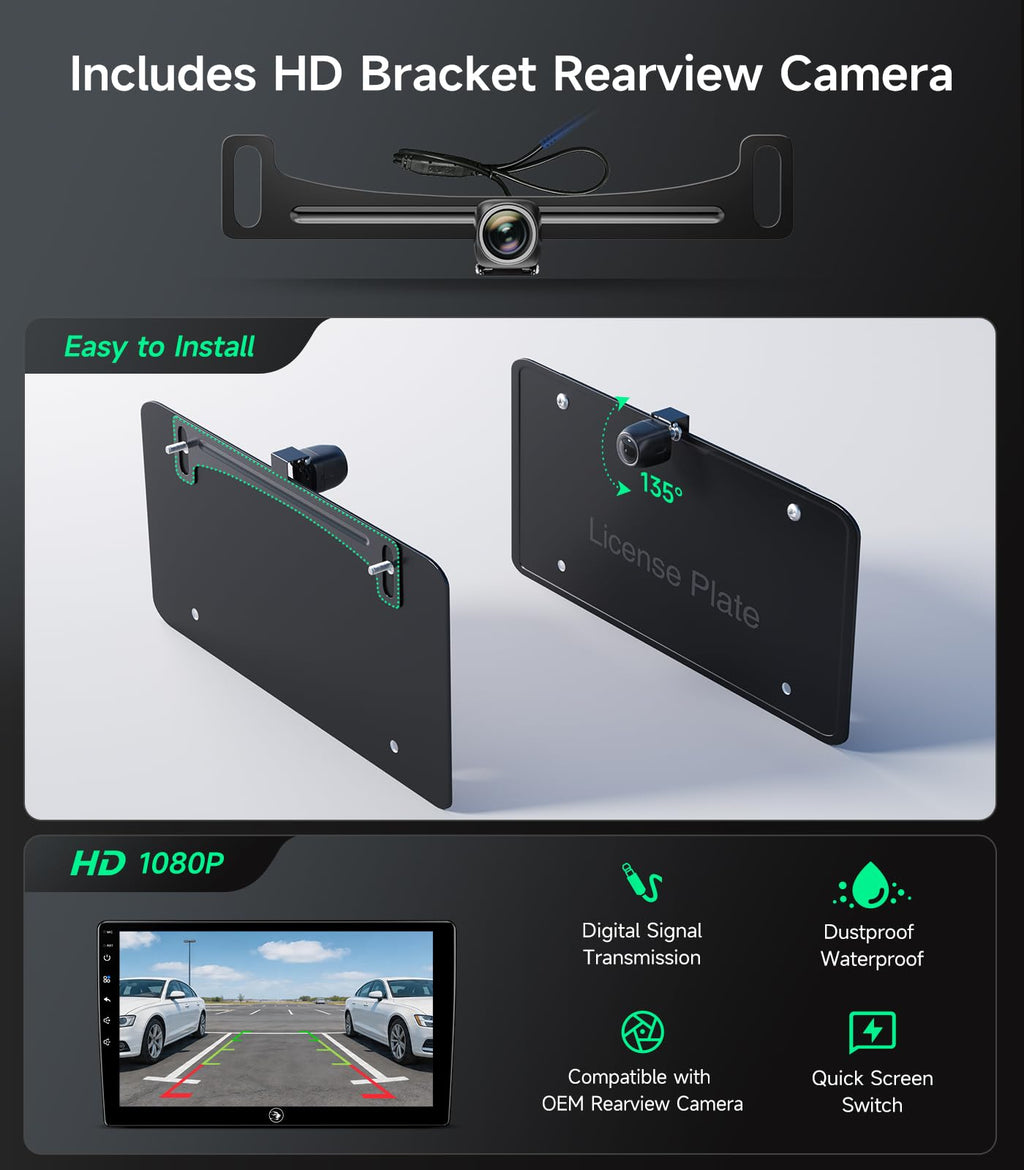 Car Radio Stereo for Ford F150 2009-2014, Wireless CarPlay Android Auto