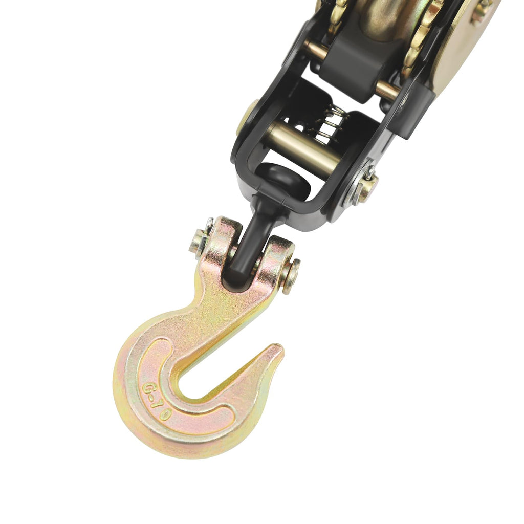 Ratchet Strap Chain Binder with Grab Hooks (4Pcs 1/4-5/16in 2500Lbs)
