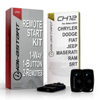 iDataStart Remote Starter KIT for Select Chrysler/Dodge/Fiat/Jeep/Maserati/RAM/SRT Vehicles 2011+ w/3000ft Range (1-Way, 1-Button, 2-Remotes)