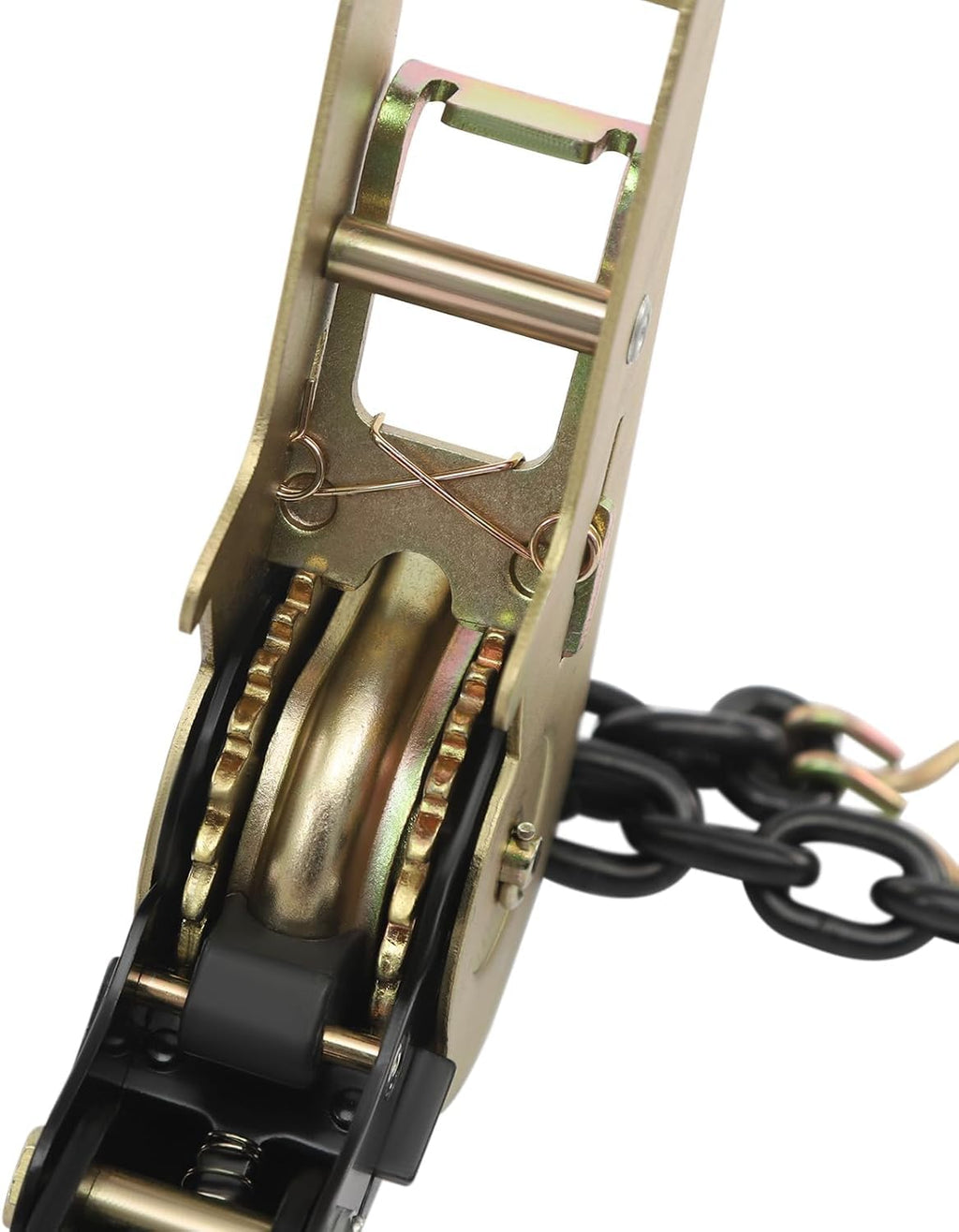 1/4"-5/16" Ratchet Chain Binder with Grab Hooks, 2500lbs, 4 Pack