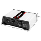 Taramps HD 3000 4 Ohms White 1 Channel Amplifier 3000 Watts RMS Digital, Crossover, Low/High Pass, Bass Boost, Gain Control, Car Audio System, Monoblock Full Range, LED Monitor Indicator, HD 3k