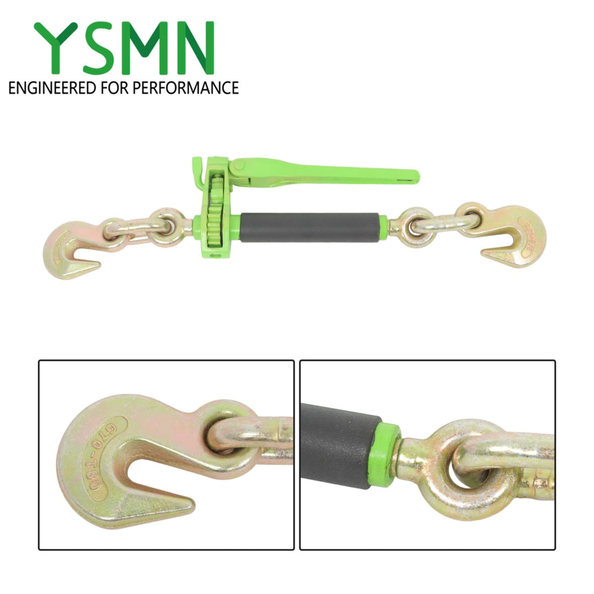 4 PCS Folding Handle with G70 Hook for 3/8in-1/2in Chain