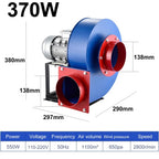 High-Temperature Industrial Boiler Blower - Compact Centrifugal Fan with Flange & Bracket for Efficient Air Supply & Combustion Intake in HVAC & Ventilation Systems