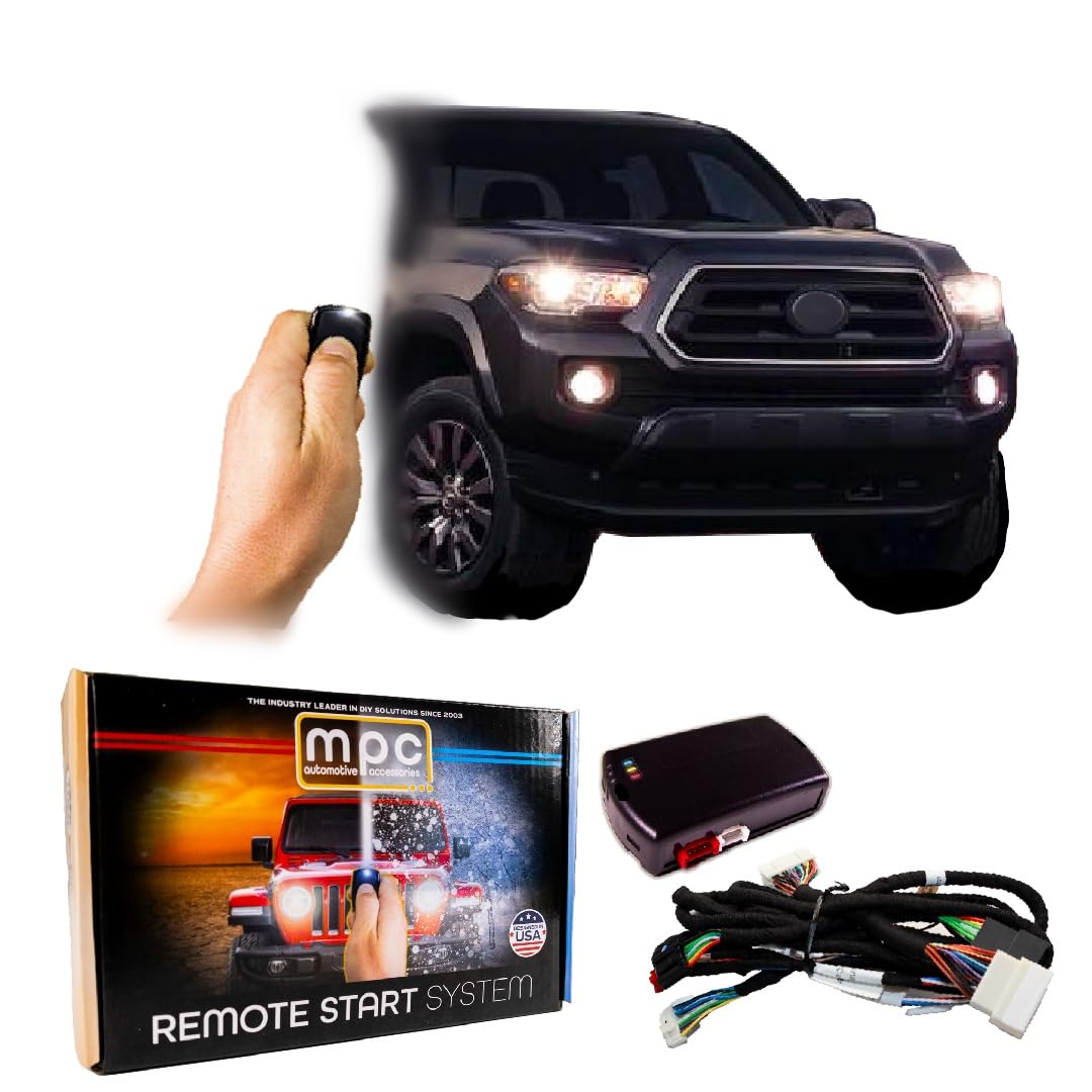 MPC Remote Starter Compatible with Toyota Tacoma 2020-2023 || T-Harness || Push to Start Only || Push Lock 3X to Start || USA Tech Support