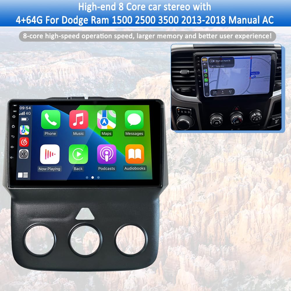 8+4G+64G 9 Inch Car Radio Stereo QLED Touch Screen Car Stereo